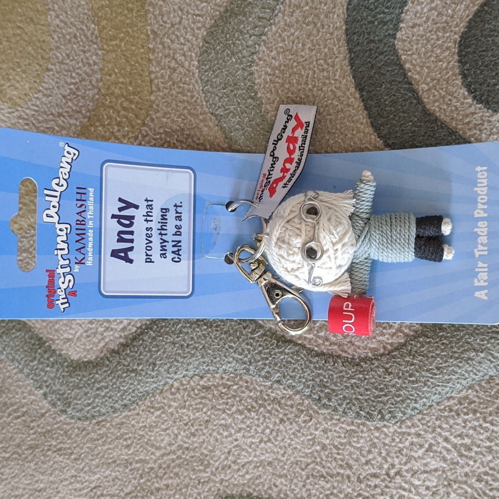 Kamibashi Original String Doll Gang Andy Warhol NWTs keychain